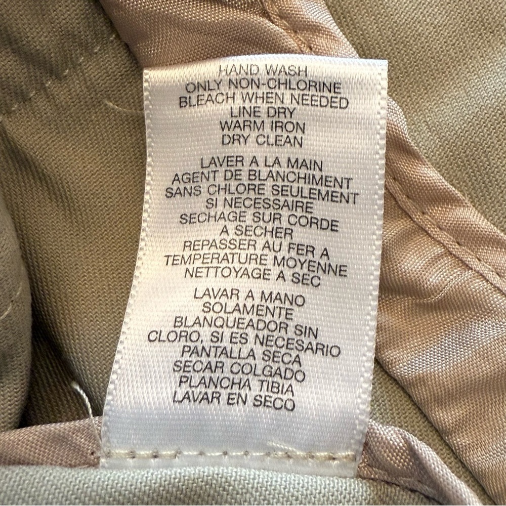 Michael Michael Kors Military Style Jacket Beige Gold Button Trim Size 8 - Picture 7 of 11